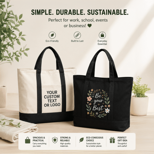Tote Bag Two Tone Design