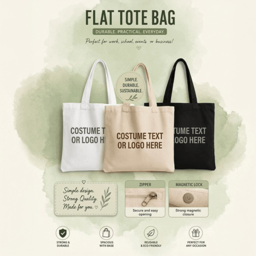 Tote Bag Flat Design